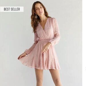 Francesca's Long-sleeve mini dress